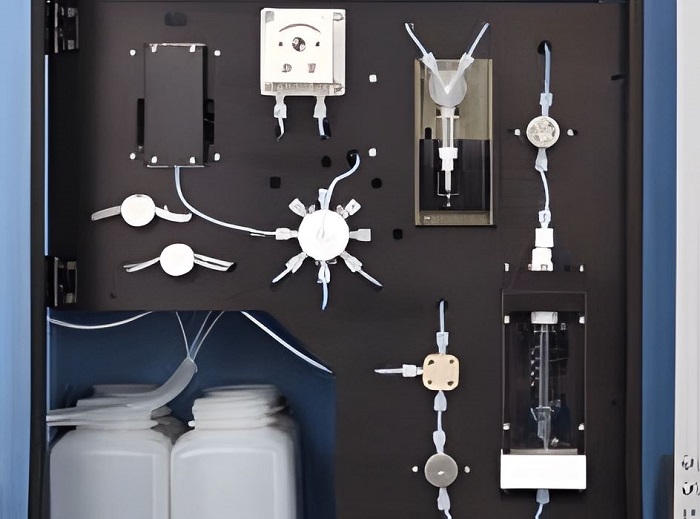 在氨氮分析儀及氨氮在線自動(dòng)監(jiān)測儀中用工業(yè)注射泵高精度添加試劑